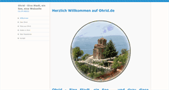 Desktop Screenshot of ohrid.de